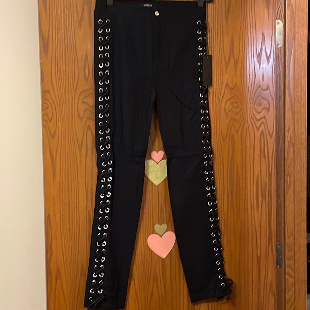 Navy side lace pant!